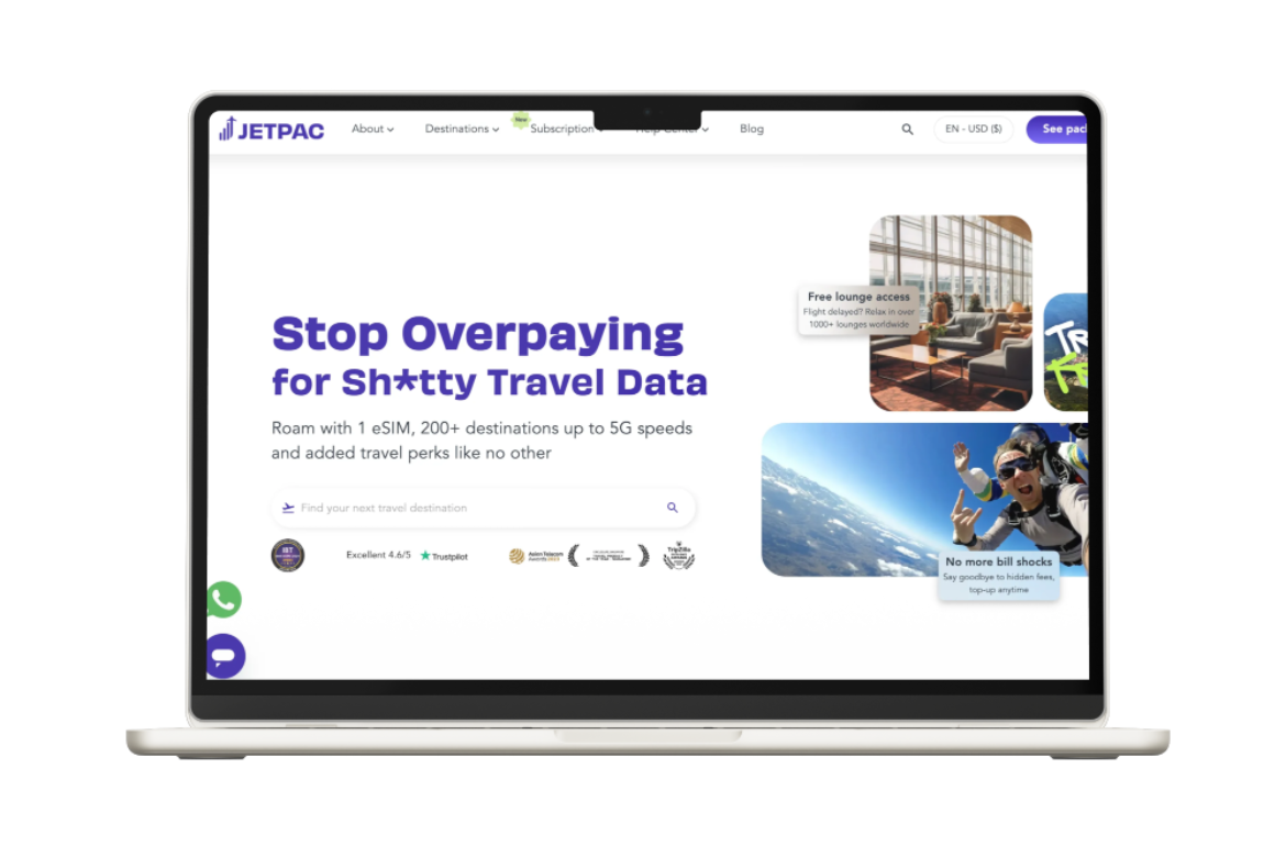 JetPac laptop screen